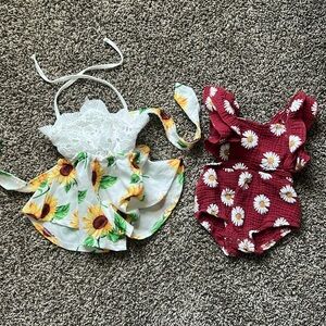 Flower rompers